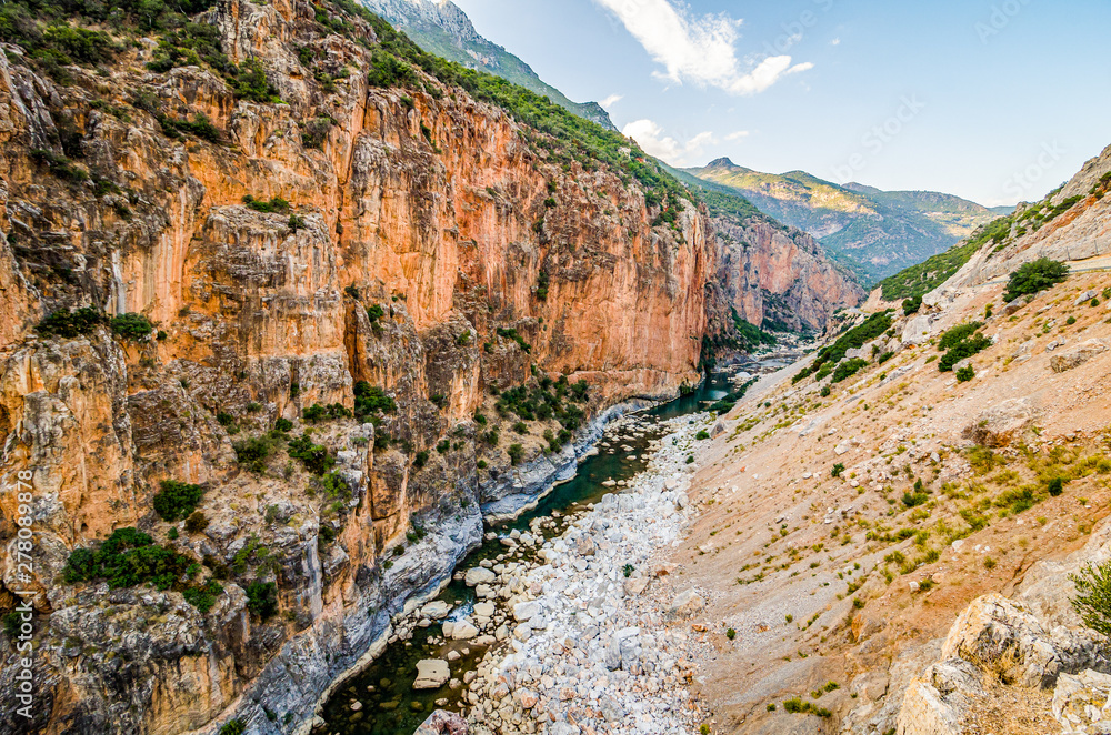Cascade sur Oued Laou in sunset, north Morocco Cascade sur Oued Laou in sunset, north Morocco