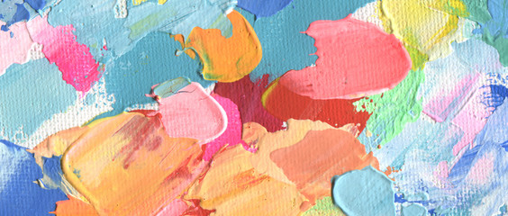 Abstract acrylic and watercolor painting. Canvas background.