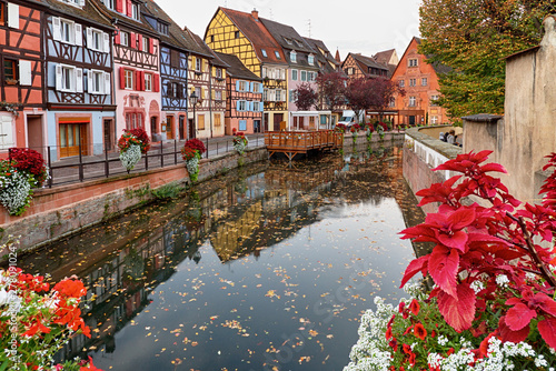 Colmar Little Venice on the banks of the Lauch River, France.