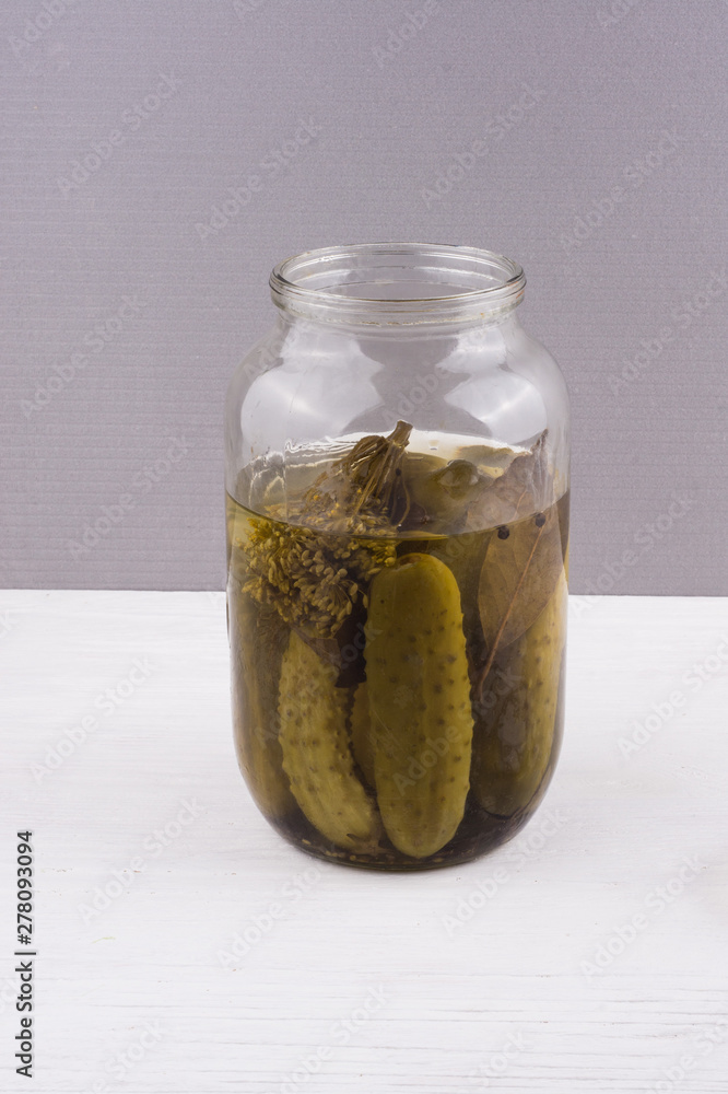 Pickled cucumbers with herbs and spices Pickled cucumbers with herbs and spices