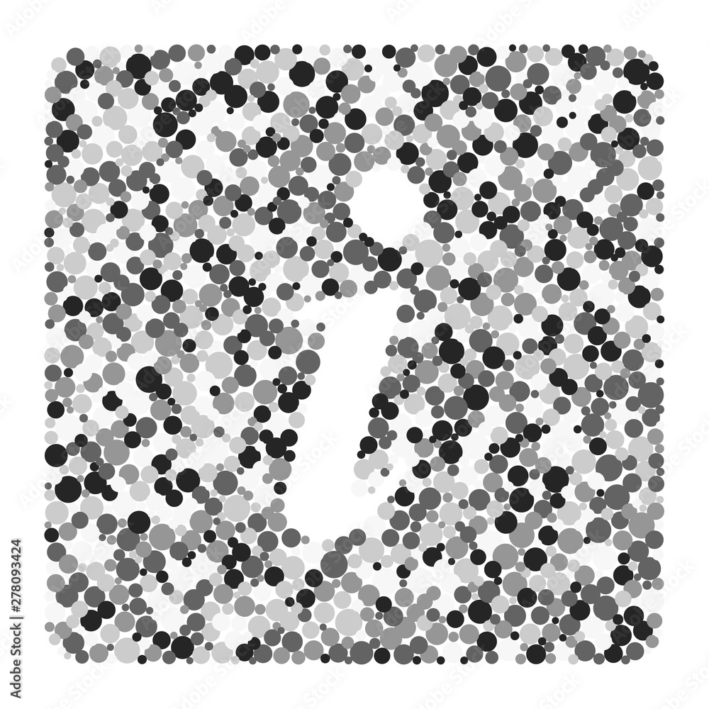 i letter color distributed circles dots illustration i letter color distributed circles dots illustration