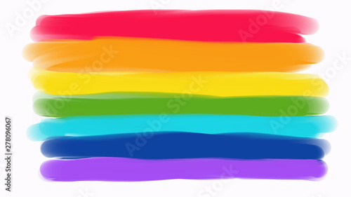 Regenbogenfahne - Regenbogenfarben - Liebe - Holztextur