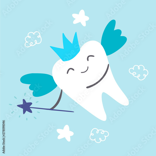 Children dentistry vector illustration