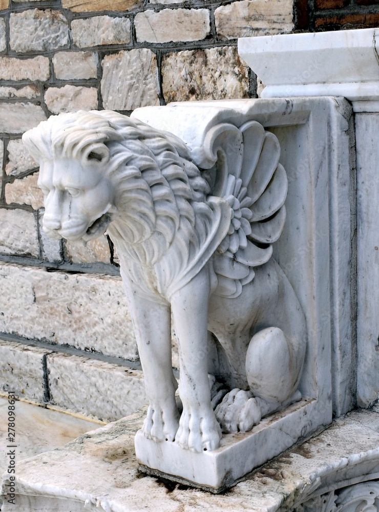 lion from marble