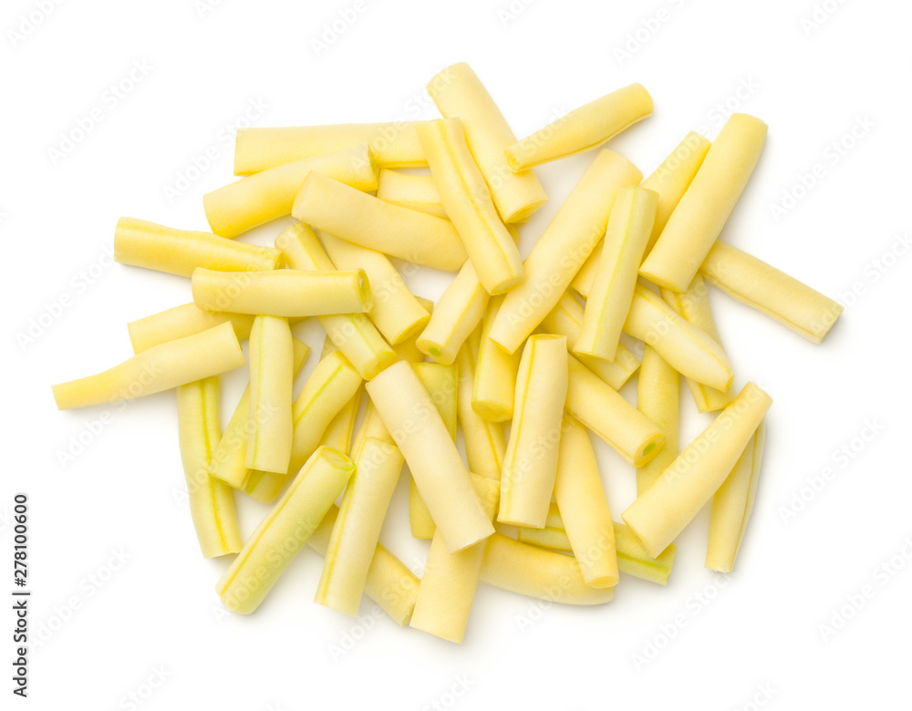 Yellow Beans Isolated On White Background