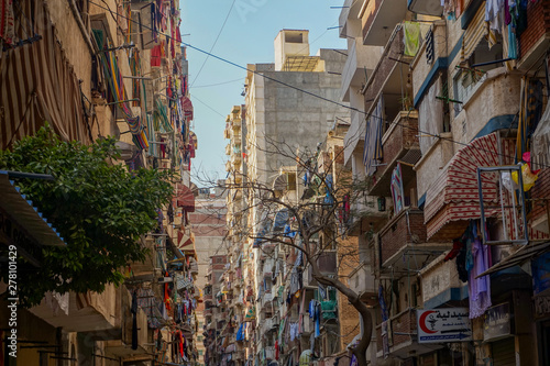 Narrow street of Alexandria in Egypt © Monika