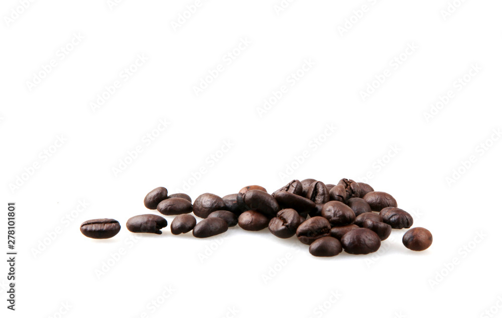 Coffee Beans Isolated On White Coffee Beans Isolated On White