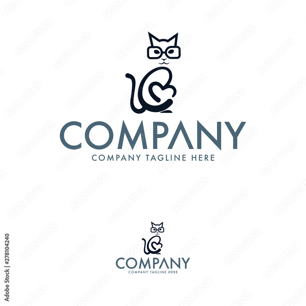 Creative Cat Logo Design Template Creative Cat Logo Design Template