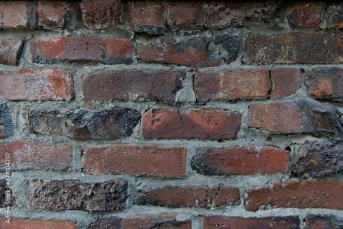 apparent rustic brick wall