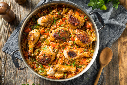 Homemade Spanish Arroz con Pollo