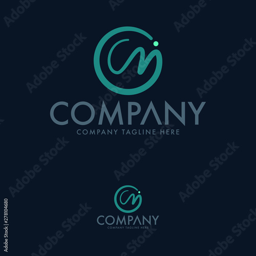 Letter C M Logo Design Template Vector