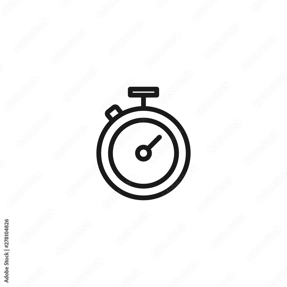 Stopwatch vector icon. Chronometr, timestamp, clock icon. Business management, performance measure, deadline concept for perfect website and app design. Stopwatch vector icon. Chronometr, timestamp, clock icon. Business management, performance measure, deadline concept for perfect website and app design.