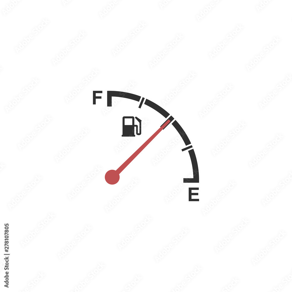 indicator fuel icon, logo design template illustration indicator fuel icon, logo design template illustration