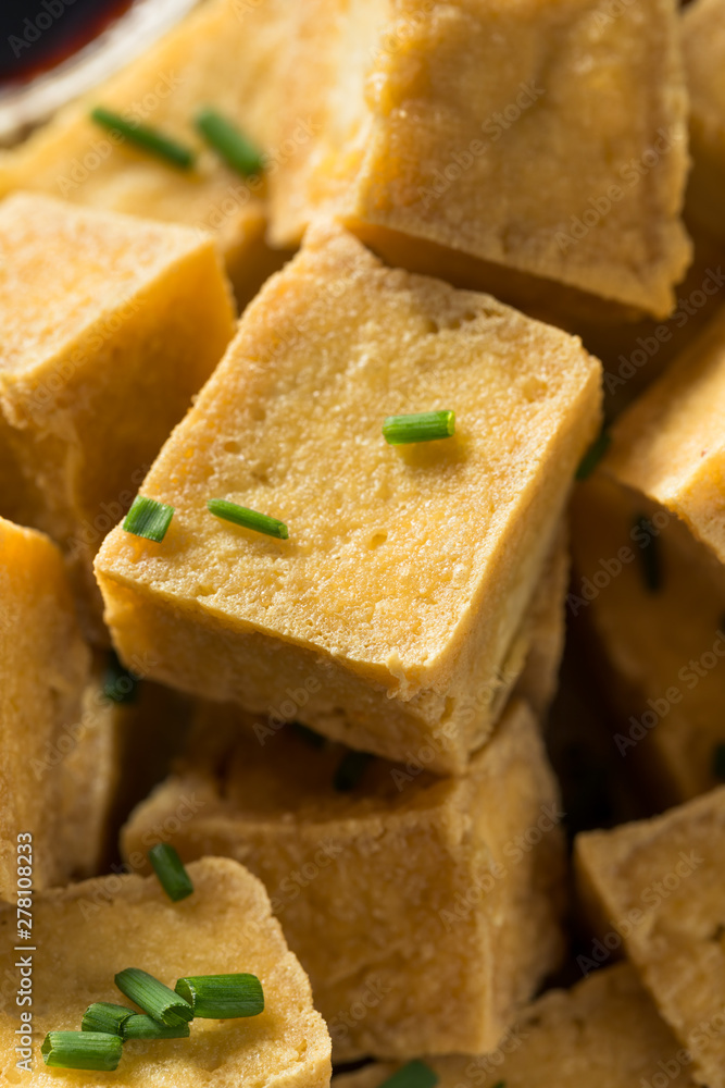 Homemade Asian Fried Tofu Cubes Homemade Asian Fried Tofu Cubes