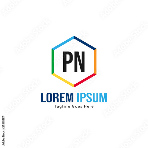 Initial PN logo template with modern frame. Minimalist PN letter logo vector illustration Free Download Initial PN logo template with modern frame. Minimalist PN letter logo vector illustration - GFXLoad