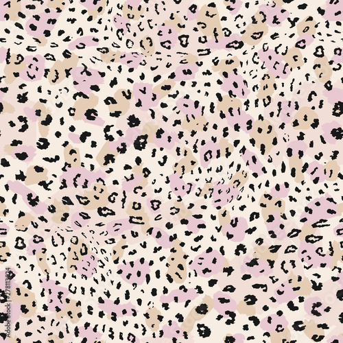 Fototapet Leopard print pattern