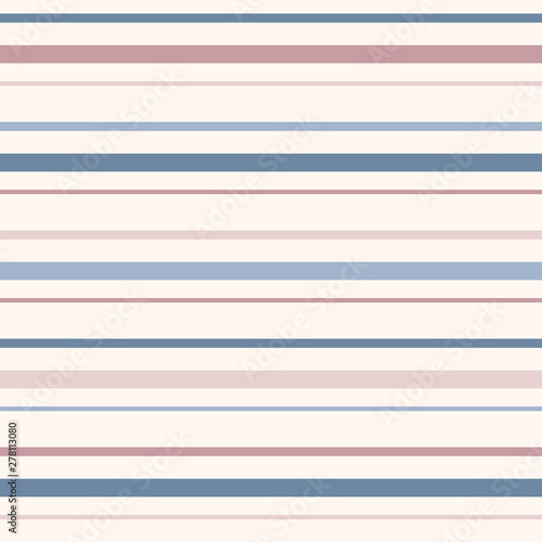Horizontal stripes seamless pattern. Simple vector colorful lines background