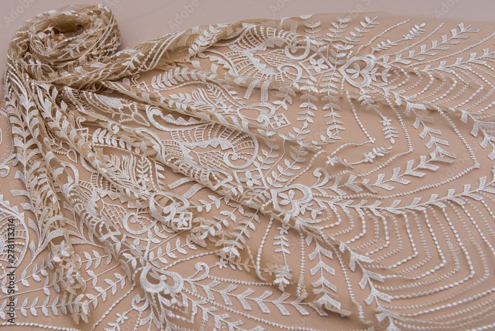 Image result for Texture lace fabric. lace on beige background studio. thin fabric made ...