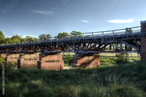 Old railway bridge rural NSW Australia