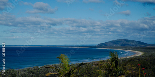 Clear sunny day overlooking Seven Mile Beach NSW Australia
