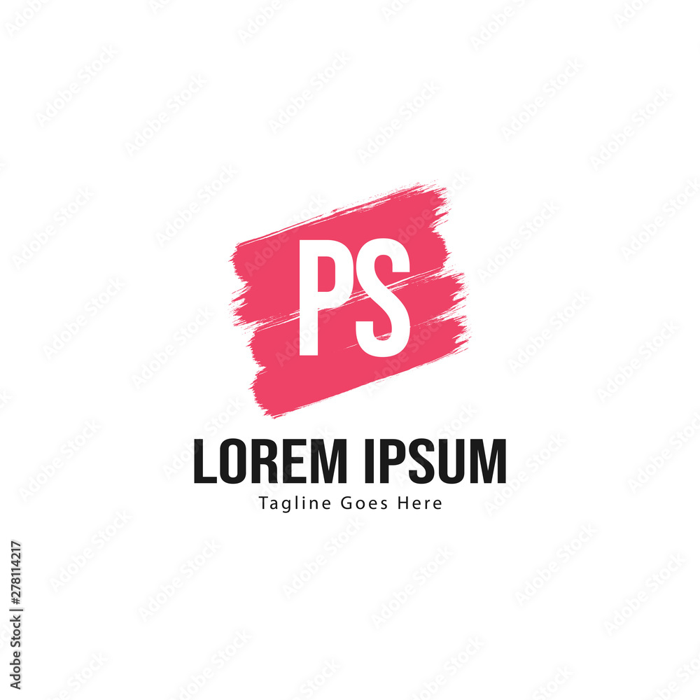 Initial PS logo template with modern frame. Minimalist PS letter logo vector illustration Initial PS logo template with modern frame. Minimalist PS letter logo vector illustration