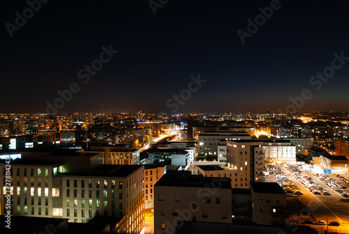 vue de Nantes de nuit