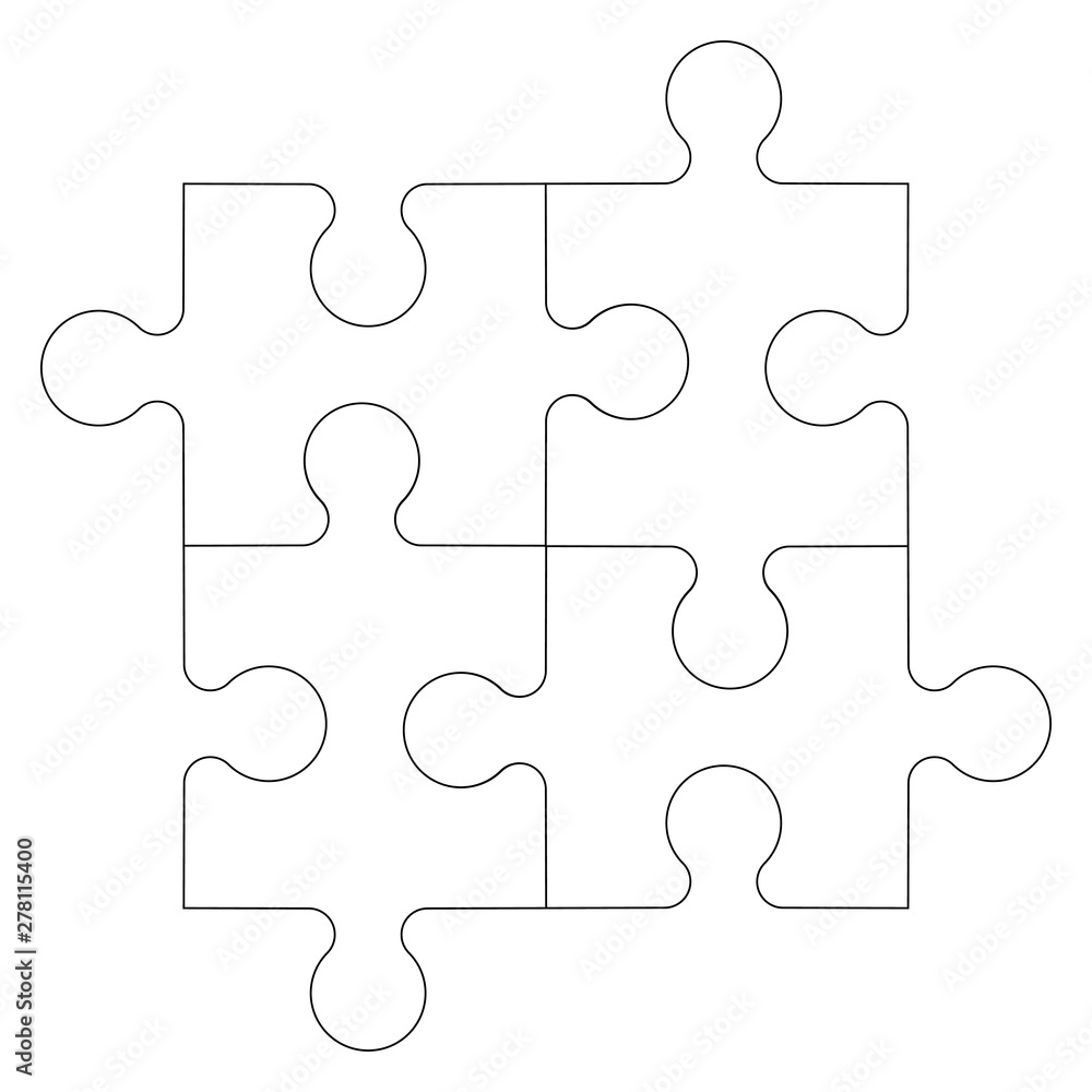 Puzzle icon in trendy style design. Vector graphic illustration. Puzzle icon in trendy style design. Vector graphic illustration.