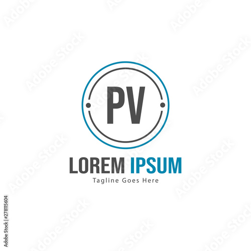 Initial PV logo template with modern frame. Minimalist PV letter logo vector illustration Free Download Initial PV logo template with modern frame. Minimalist PV letter logo vector illustration - GFXLoad