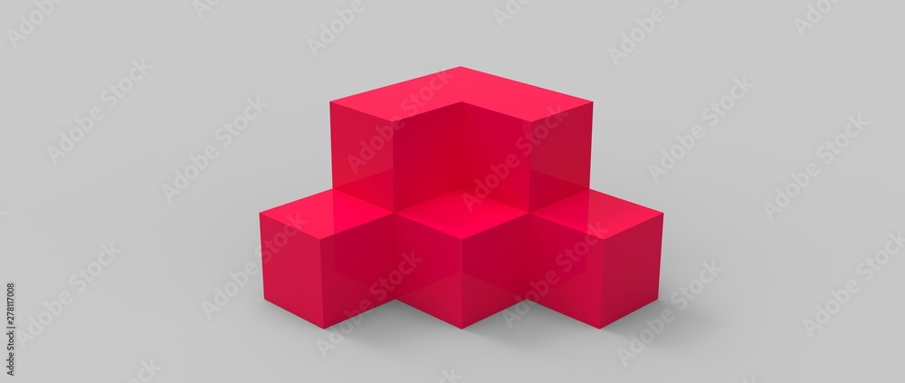 Diseño de podio para presentación de producto de diseño. Render tridimensional de escalones con iluminación de reflectores y diferentes materiales brillantes y con patrones. Fondo colorido 3d Diseño de podio para presentación de producto de diseño. Render tridimensional de escalones con iluminación de reflectores y diferentes materiales brillantes y con patrones. Fondo colorido 3d