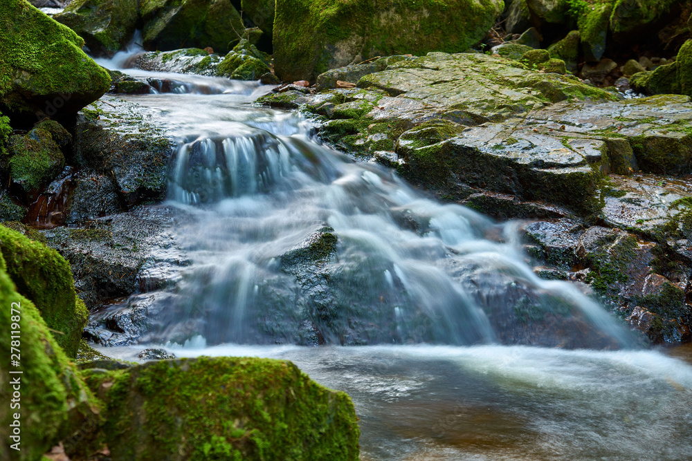 stormy mountain river, long exposure stormy mountain river, long exposure