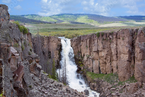 North Clear Creek Falls is a magnificent 100 foot waterfall near Creede, Colorado, USA photo