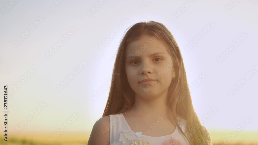 Portrait Of Happy Little Girl. Portrait Of Happy Little Girl.