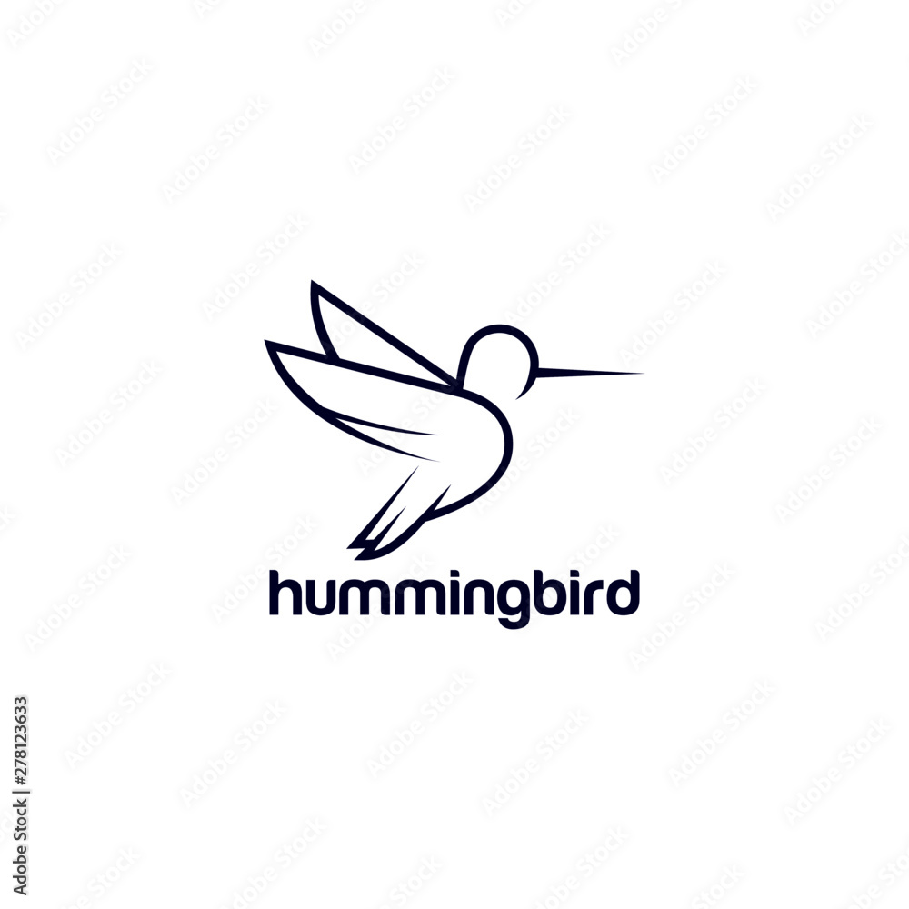 Hummingbird Logo Stock Vector Template Hummingbird Logo Stock Vector Template