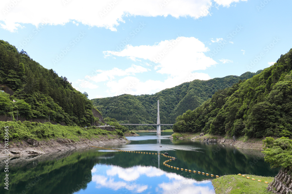 西秩父桃湖（埼玉県秩父市）,nishichichibumomoko,kakkaku dam,chichibu city,saitama,japan
