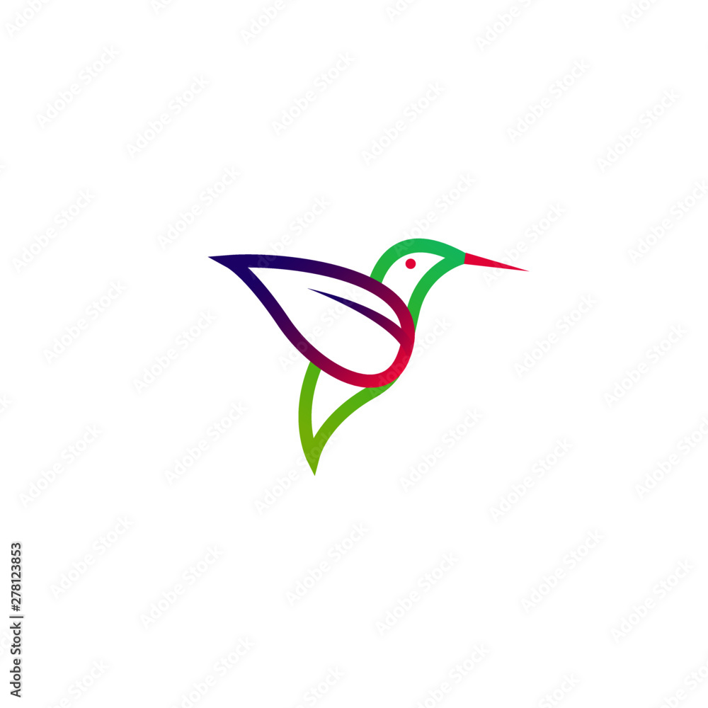 Hummingbird Logo Stock Vector Template Hummingbird Logo Stock Vector Template