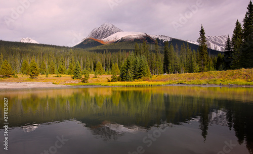 Scenic Crystal lake landscape in Uinta Wasatch national forest