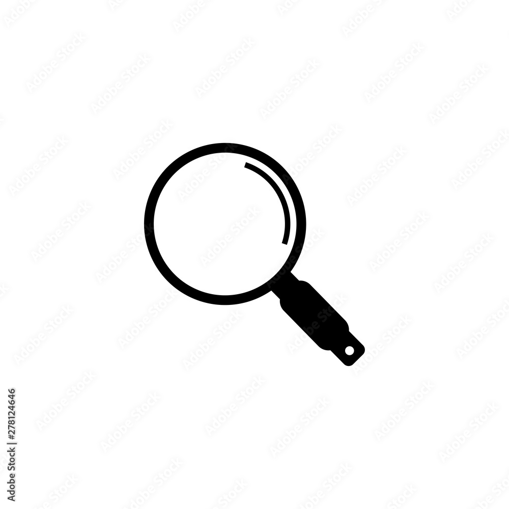 Magnifying glass, zoom, search symbo icon vectorillustration Magnifying glass, zoom, search symbo icon vectorillustration