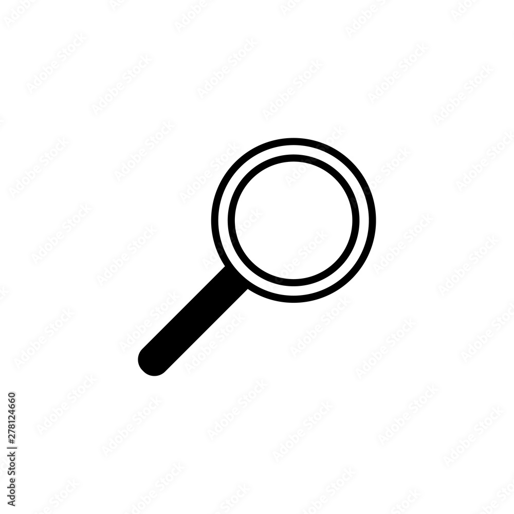 Magnifying glass, zoom, search symbo icon vectorillustration Magnifying glass, zoom, search symbo icon vectorillustration