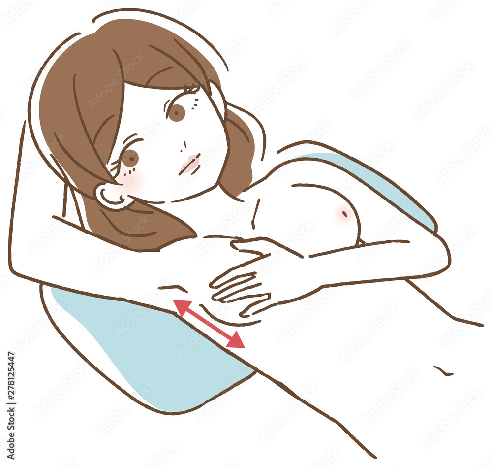 乳がん 自己検診 イラスト Stock Vector Adobe Stock