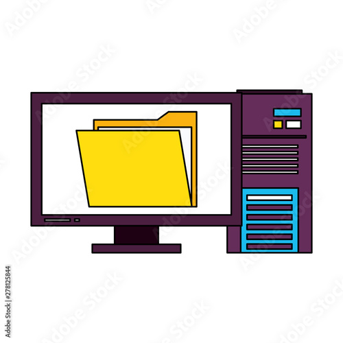 documents files system archives cartoon