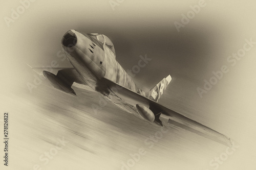 old f 86 jet fighter plane ...