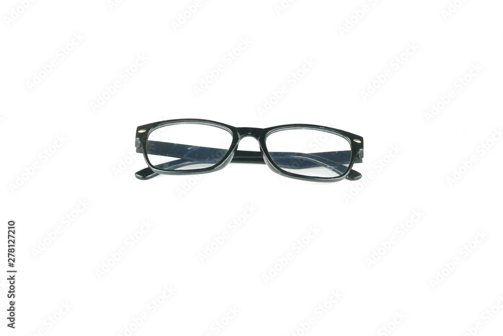 Fototapeta premium Black sunglasses isolated on white background.