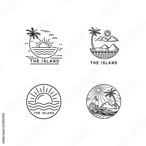 tropical island logo