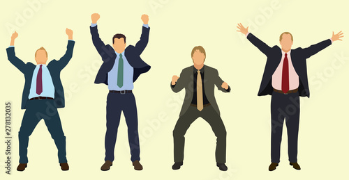 Happy Businessmen Celebrating