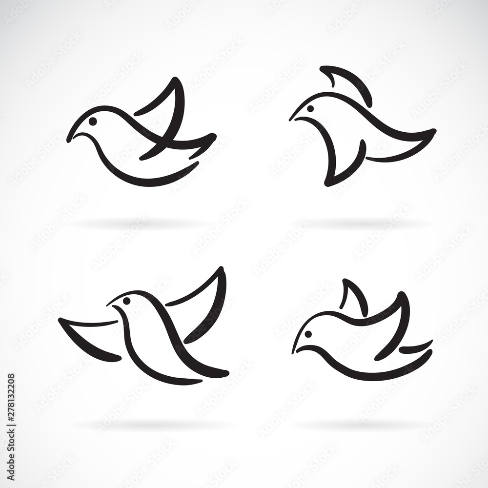 Collection of hand drawn doodle style birds on white background, Bird Icon., Animal., Vector bird for your design. Collection of hand drawn doodle style birds on white background, Bird Icon., Animal., Vector bird for your design.
