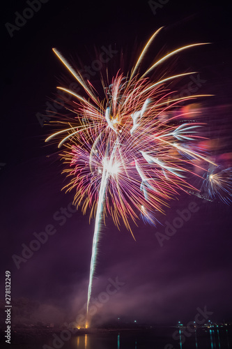 Celebration 4th of July Fireworks in Portland Maine, USA