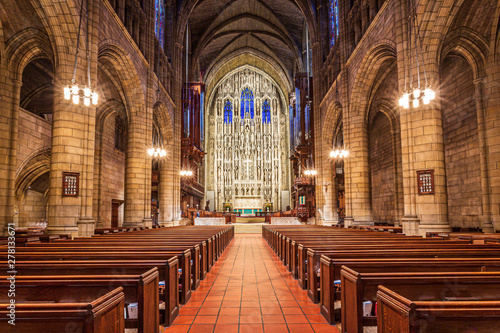 Inner view of Saint Thomas church in New York USA