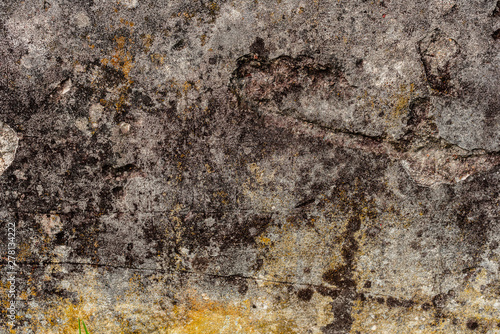 Texture of a concrete wall with cracks and scratches which can be used as a background