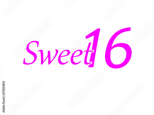 Sweet sixteen 16th birthday