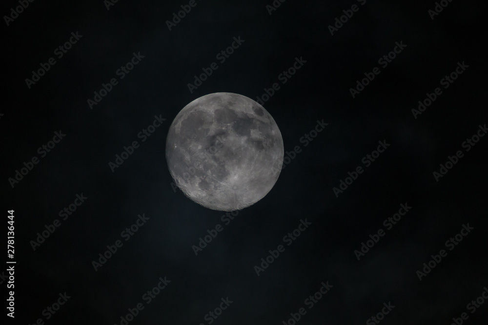 Half Moon / A half moon is the lunar phase that occurs when the Moon is completely illuminated as seen from Earth. Half Moon / A half moon is the lunar phase that occurs when the Moon is completely illuminated as seen from Earth.